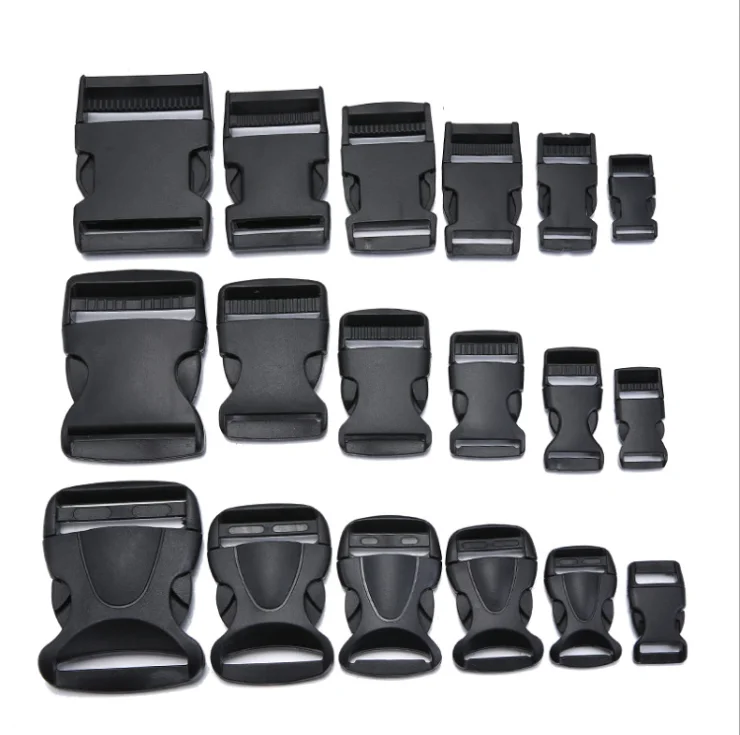 Manufacturers direct plastic buckle wholesale black backpack buckle plastic parts
