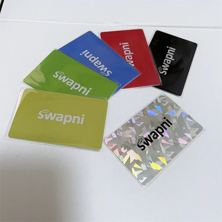 White Plastic Social Media Payment CR80 Business Cards Custom Nfc