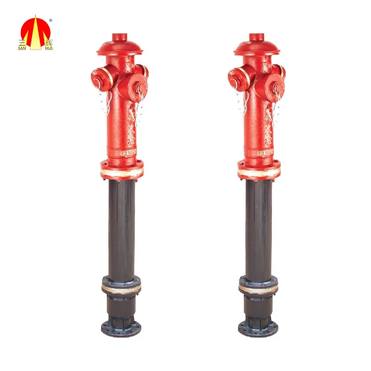 Gost wet barrel fire hydrant set with valve