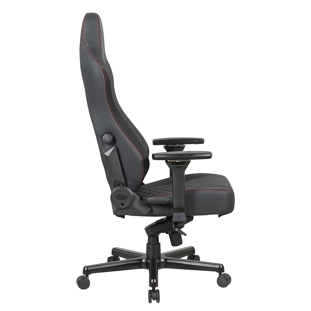 Wholesale Custom Magnetic Pillow Black Leather Swivel Chairs With Adjustable Lumbar Support Metal Frame Gamer Gaming Chair