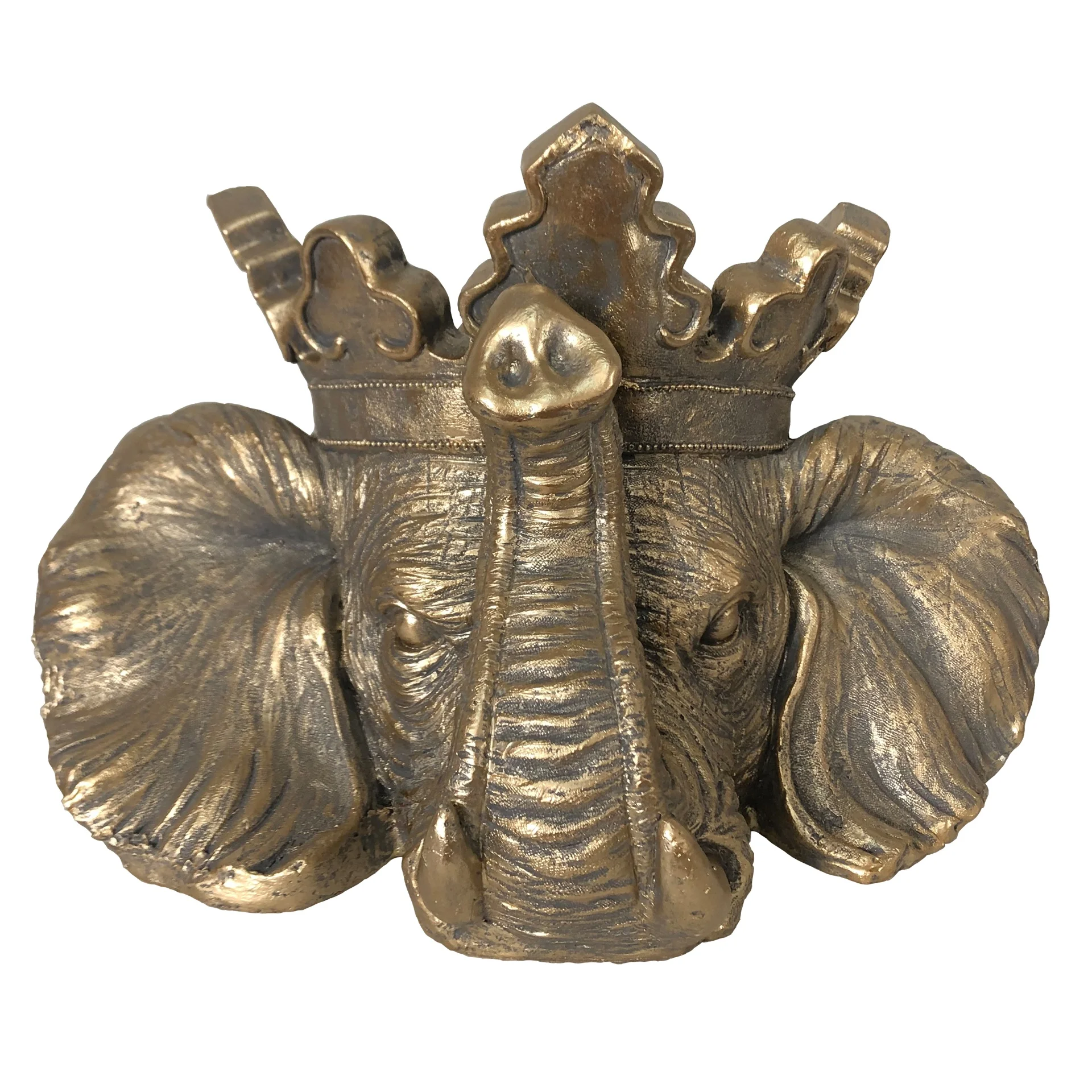 MGO Polystone Polyresin Animal Head Planter Elephant Head Flower Pot Garden Decoration Home Resin Decoration