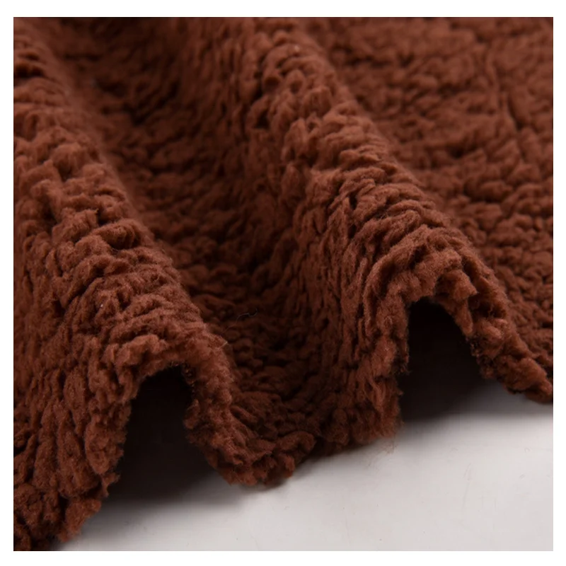 100% polyester sherpa fleece fabric for garment