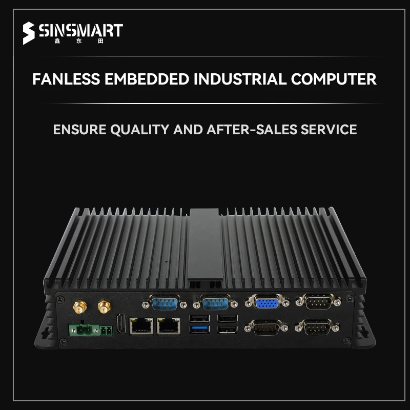 J1900 desktop computer 2 Lan embedded fanless industrial mini pc