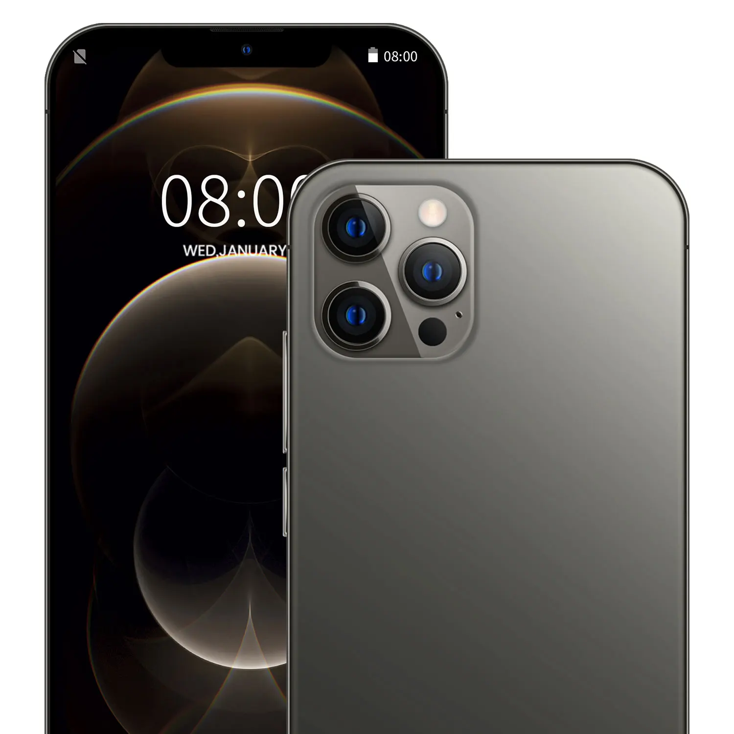 
Dropshipping Cellphone Phone 12 Pro 6.7 inch 8GB + 256GB Android Smartphone 10 core 5G LET Phone Face ID Unlock Mobile Phone 