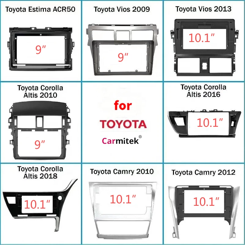 Car DVD Player frame New hot sale Video Panel Stereo Interface Navigator For android car radio Bracket Panel