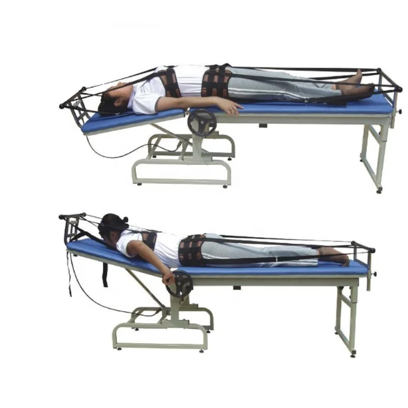 Ali best selling manual Back up and lumbar spine rehabilitation equipment cervical and lumbar traction bed