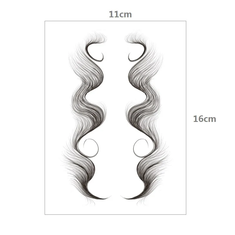 bang cross-border online celebrity hairline Tattoo paste Tattoo with bangs