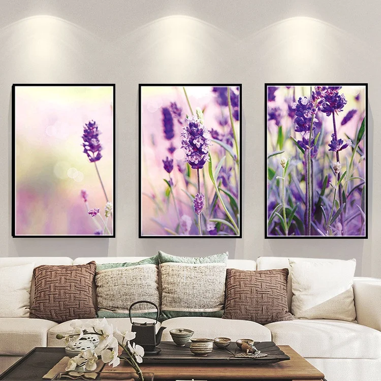 
Popular holiday supplies flower image round diamond painting full diamond painting sale 3 sets of painting embroidery 