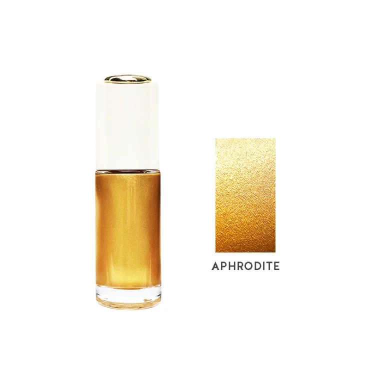 
3 Colors Private Label Makeup Highlighter Born to Glow Liquid Illuminator Bronze Body And Face Shimmer Oil 