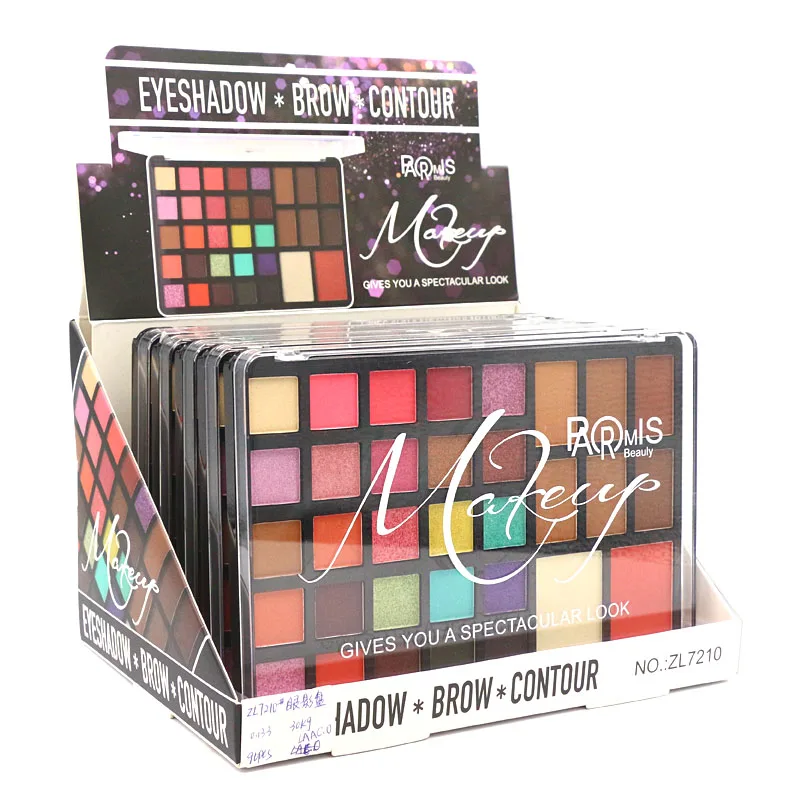 Custom 33 Colors Eyeshadow Palette Private Label Long Lasting Vegan Makeup Eye Shadow Palette