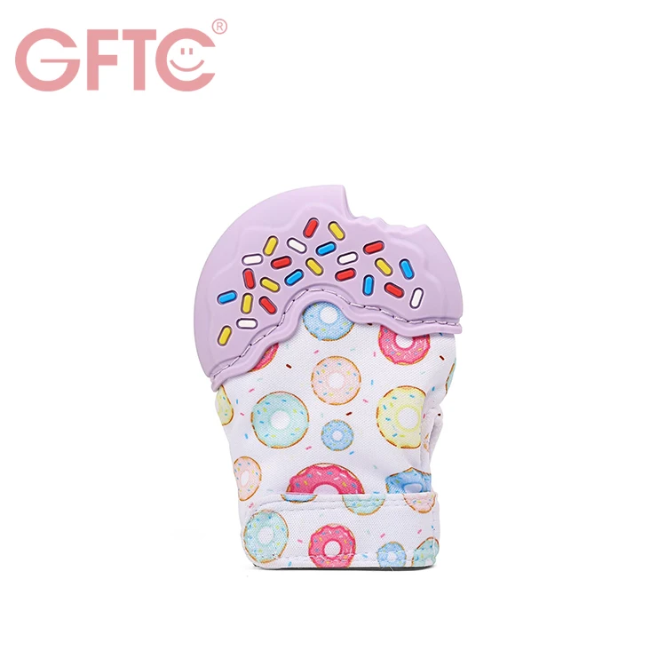 Hot Sales Baby Hand Mittens Soft Silicone Newborn Teething Biting Toy Baby Teether Mitten