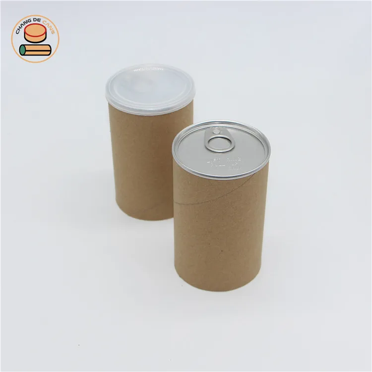 Small Design Pet Food/chocolate/matcha Powder/tea/snack Airtight Paper Tube Container Powder Food & Beverage Packaging Cylinder