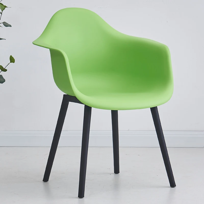 Simple Design Comfortable Coffee Shop Leisure Armchair PP Plastic Living Room Furniture Chairs