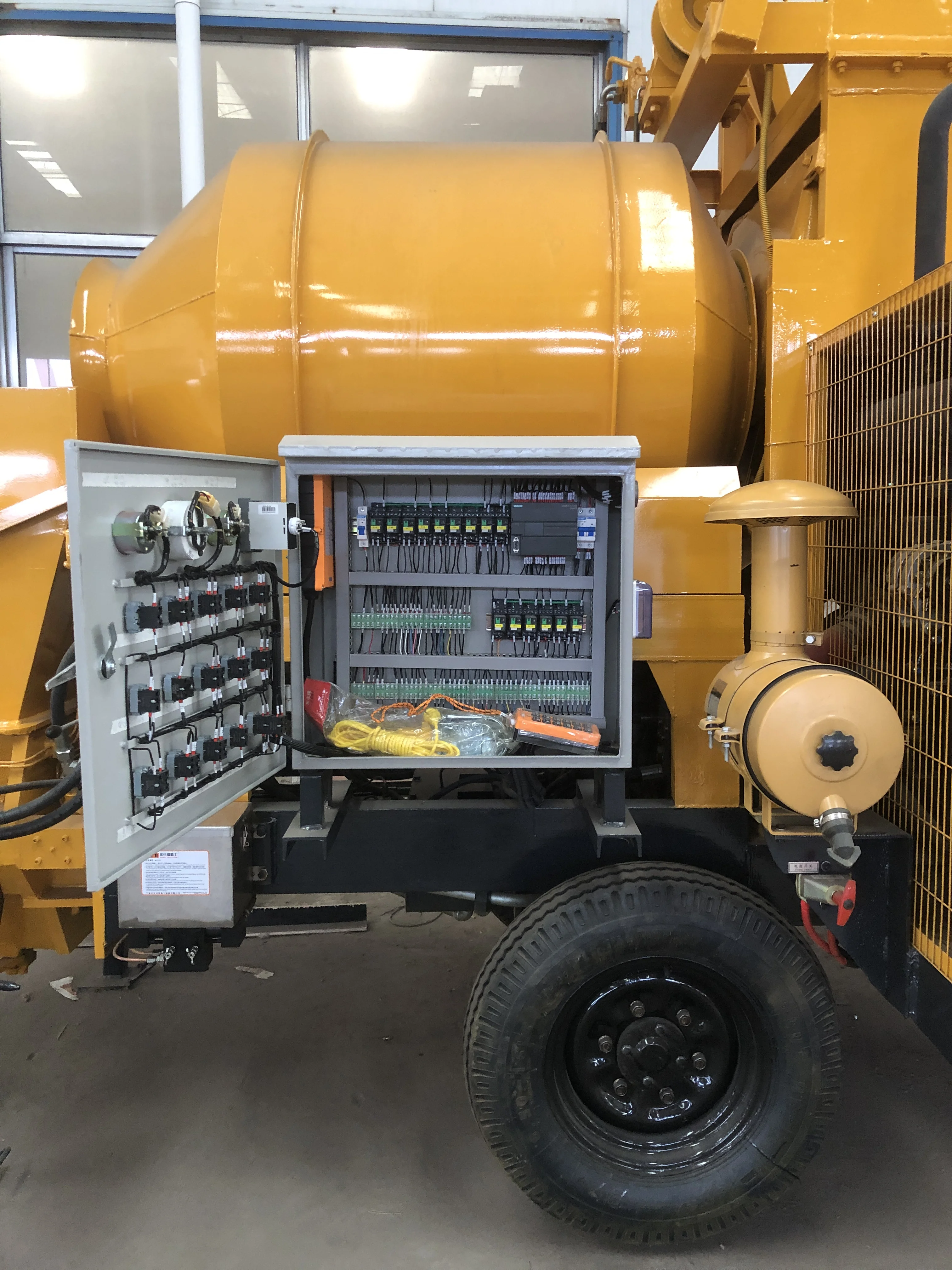 MINLE Factory 20M3/H Diesel Engine Concrete Trailer Pumps/Small Concrete Pump Mini Pumpcrete Machine