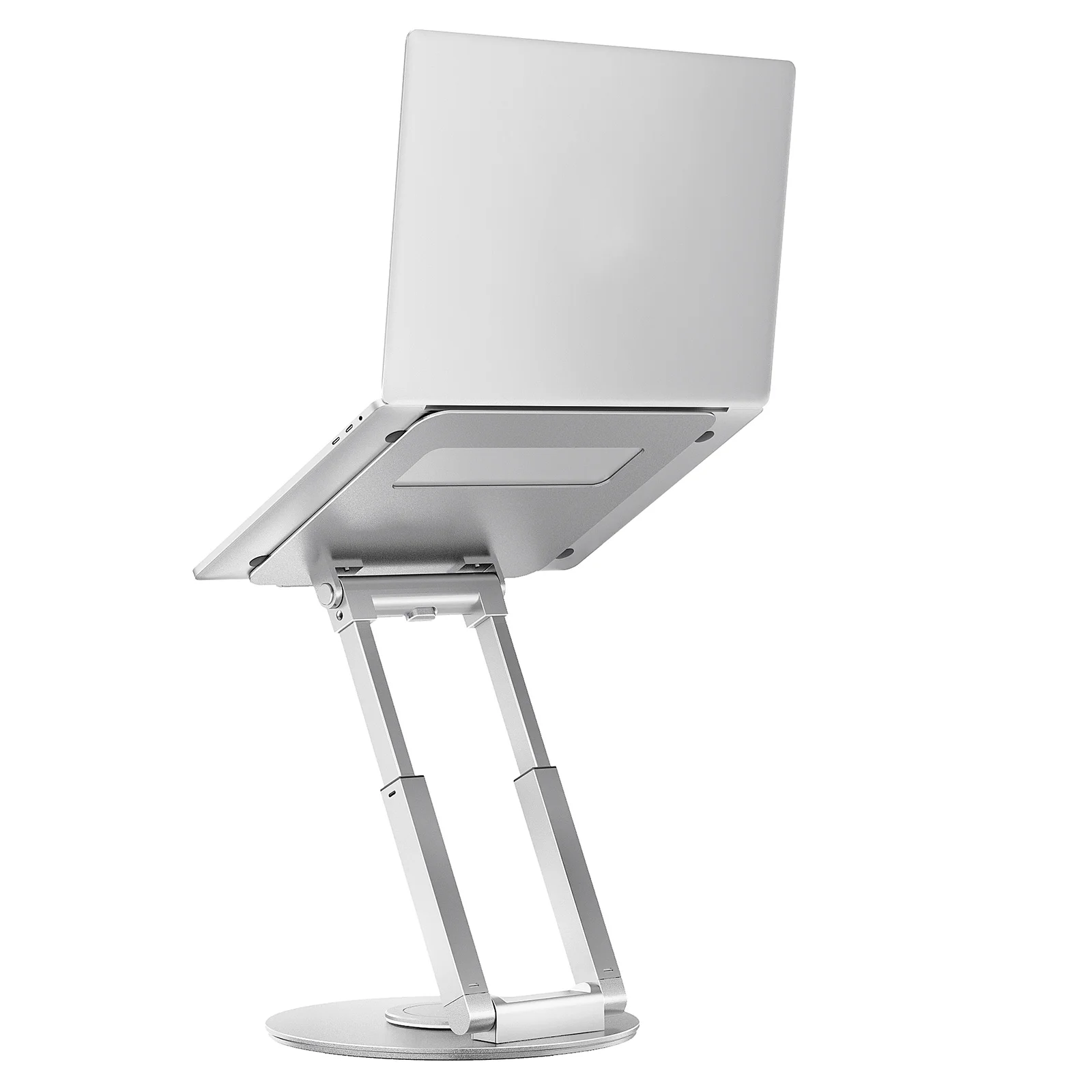 360 Rotatable Ergonomic Aluminum  Laptop Stand with Height Adjustable Laptop Holders Supporting Sit & Standing Working