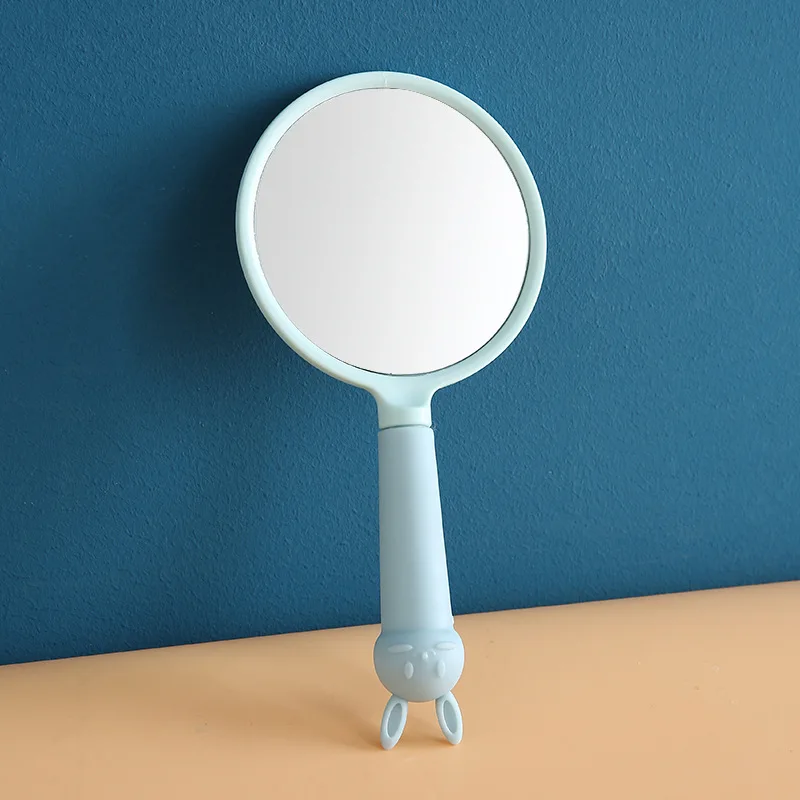 Hand Mirror With Handle Traveling Vanity Mirror  Beauty Light Small Makeup Mirror