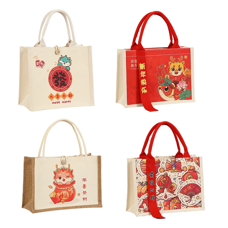 2024 environmentally friendly jute sail bag, coarse linen reusable linen beach bag, coarse linen handbag