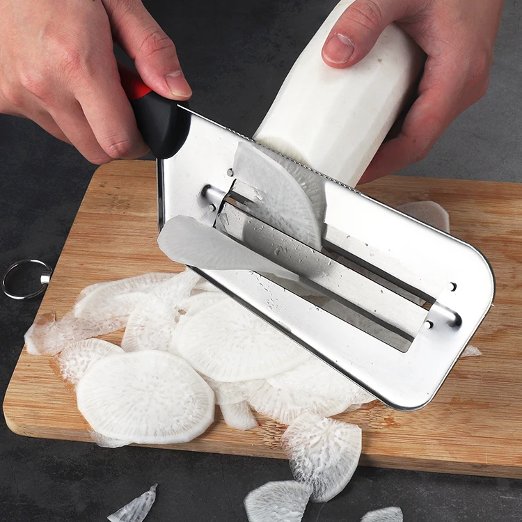 Double 2 Slice Blade Vegetable Cutter Cabbage Onion Shredder Knife Cabbage Durable Vegetable Slicer Cutter