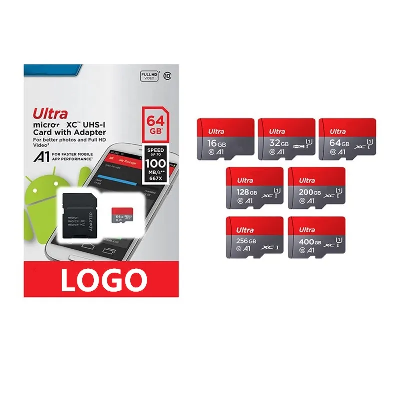 Оригинальная высокоскоростная карта памяти C10 U3 32 Гб 64 128 ГБ Micro Tf Flash Sd 8 16 sd с адаптером для