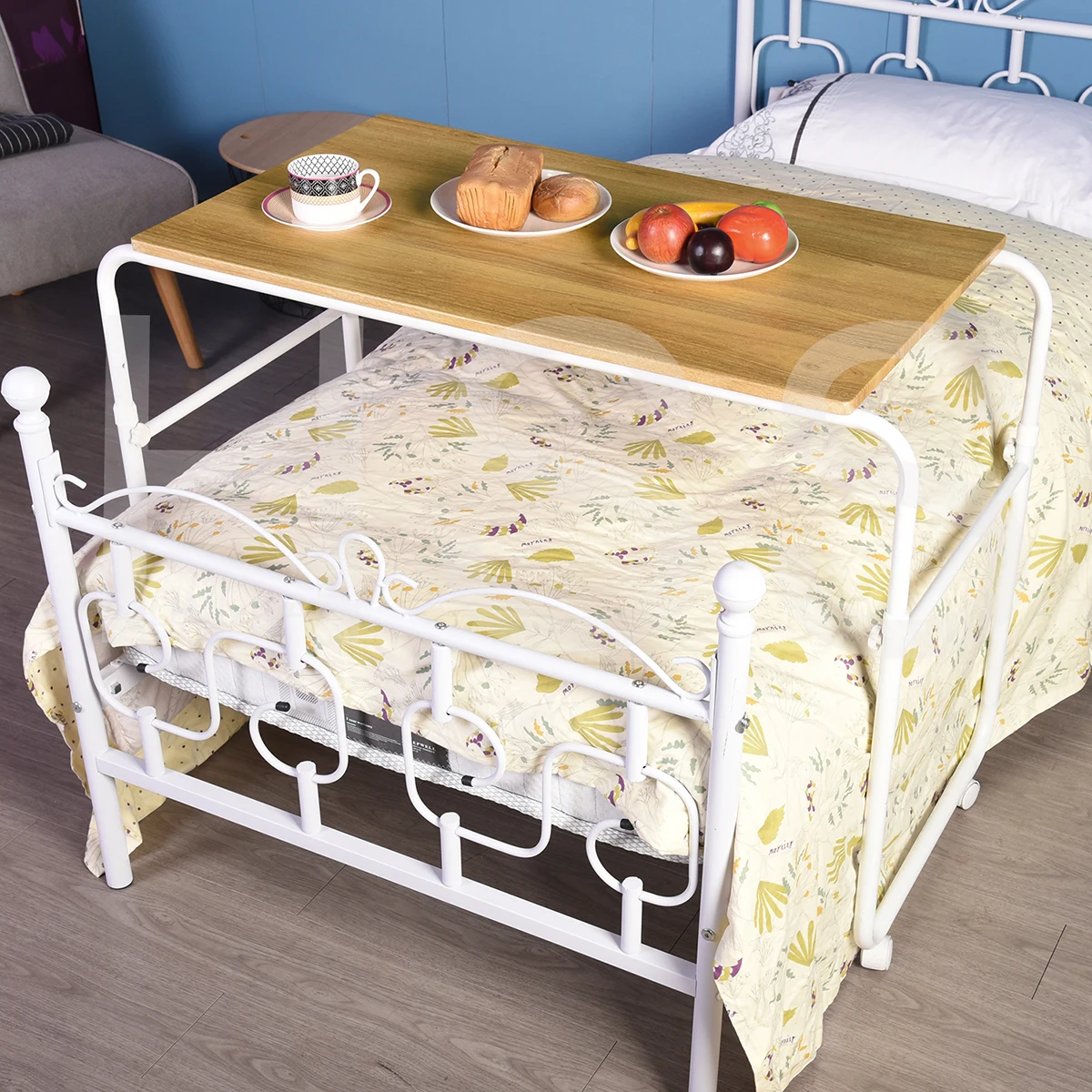 
FR/EU Dropshipping OK modern muti-functional computer desk overbed table rolling bed desk rolling medical table 