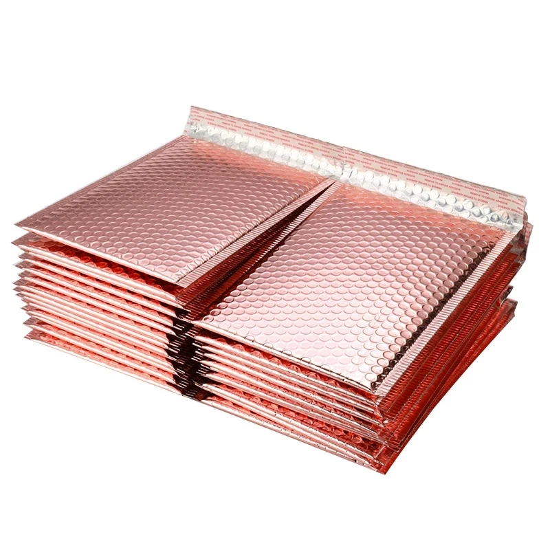 
Wholesale Custom Gold Plating Paper Bubble Envelopes Bags Postal Courier Mailing Bag Padded Shipping Envelope Bubble Mailing Bag 