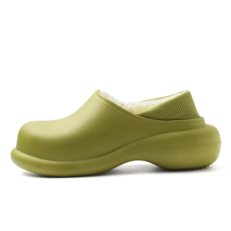 Stnm slip winter unisex adult home slippers  Plush women cross sandals waterproof bedroom warm slipper for ladies