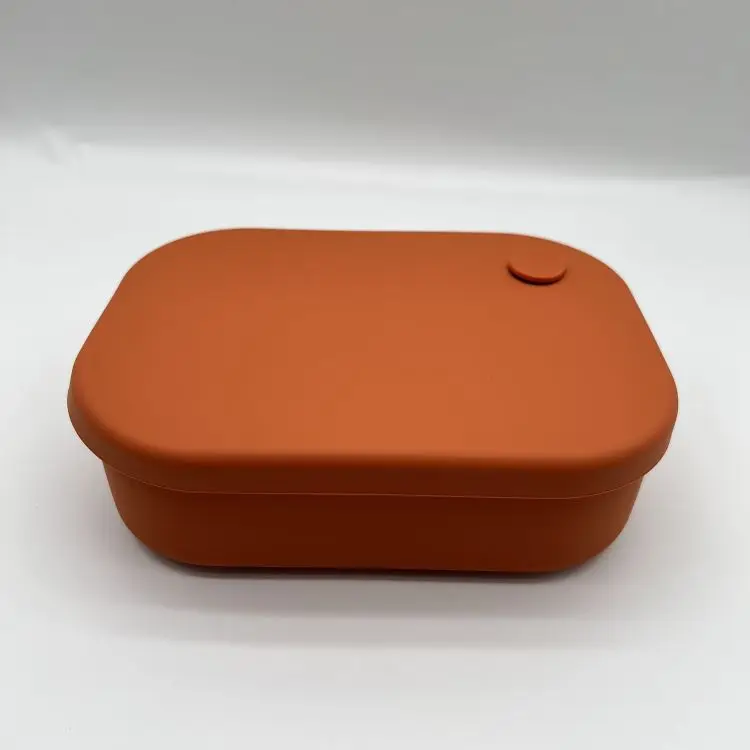 OEM ODM New Food-grade Silicone Lunch Box Wholesale Microwave Heating Fresh Storage Box Compartment Sealed Bento Lunch Box
