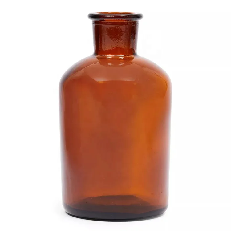 60ml 125ml 250ml 500ml amber Bottle glass diffuser bottle wholesale Container reed diffuser glass bottle with cork glass cap