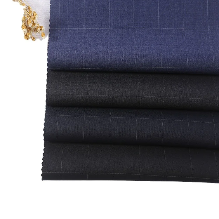Wholesale custom design 70% Wool 30% Polyester wool blend fabric suiting