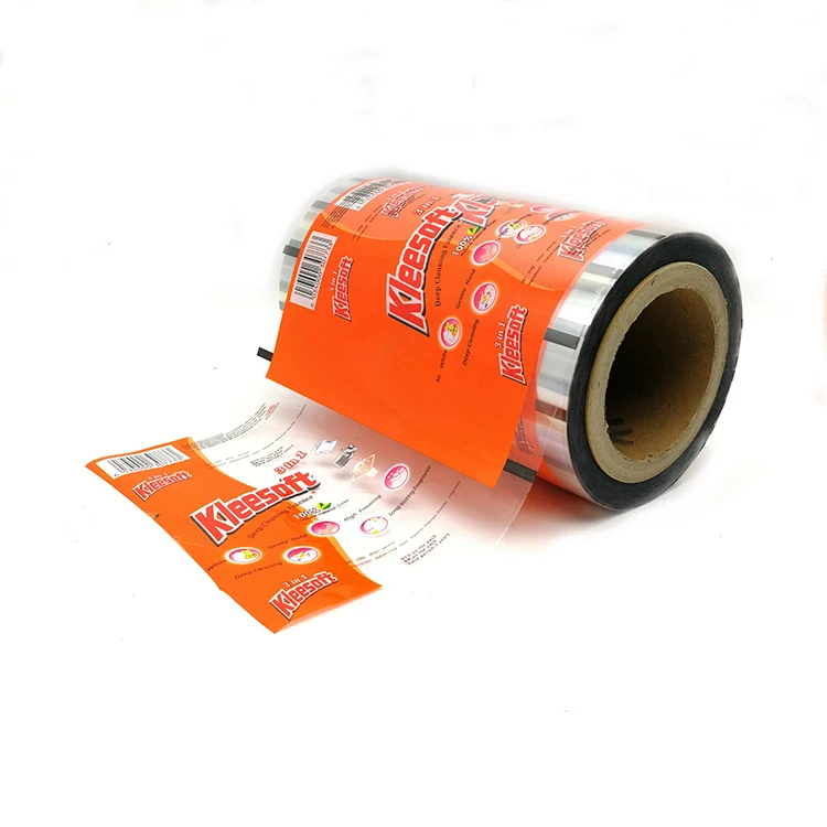 Wholesale Custom Printed Heat Sealing Mylar Packaging  Roll film For Washing Powder Packing