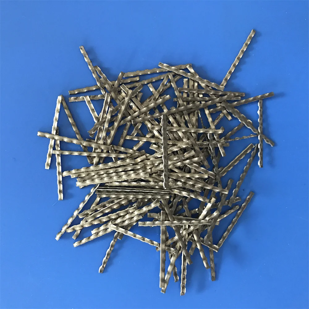 Construction Metal Building Materials Steel Fiber Concrete Waved Steel Fiber