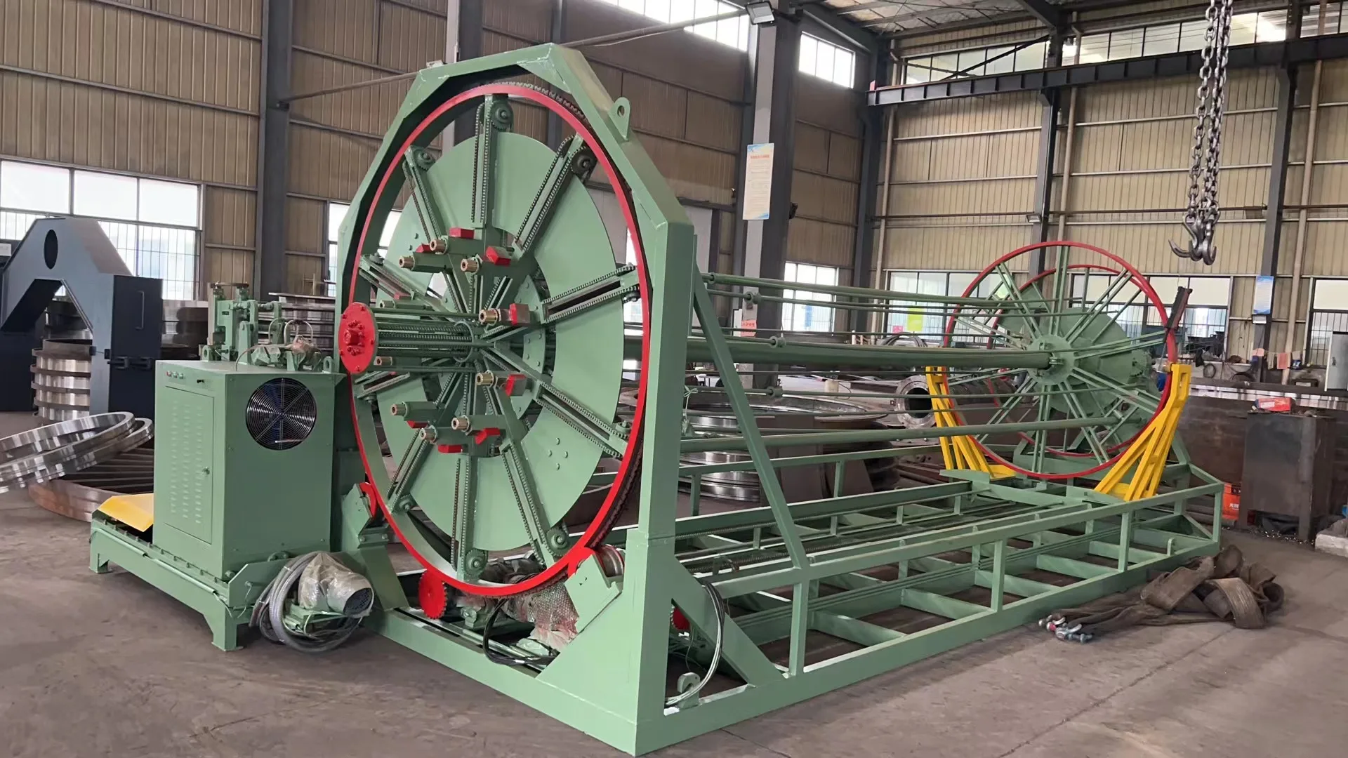 Amity automation concrete pipe steel wire cage welding machine hot sale for drain pipe