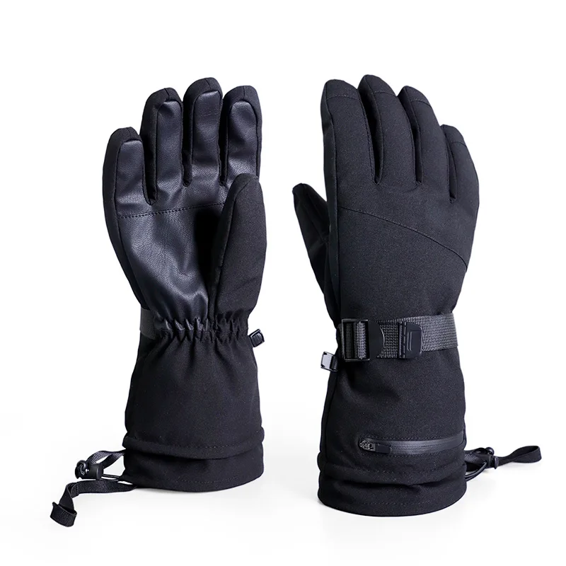 Breathable wholesale skiing sports glove touch screen custom adult leather snow snowboard men warm waterproof winter Ski glove