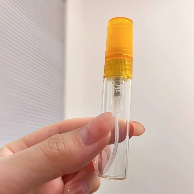 empty clear 3ml 5ml 10ml Portable Glass Spray Bottle perfume bottle small spray glass bottle thin