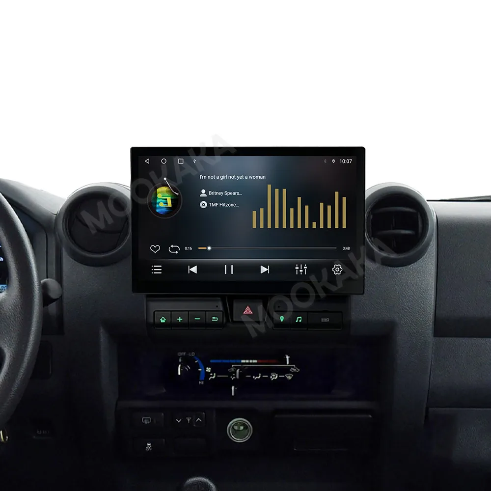 MOOKAKA 11.6 Inch CarPlay For Toyota Land Cruiser LC70/71/76/78/79 2007-2024 Car Radio GPS Navigation Multimedia Player