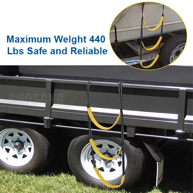 Guosong Marine Boat Rope Ladder Nylon 3 Steps 4 Steps Ladder Accessories for Boat Yacht