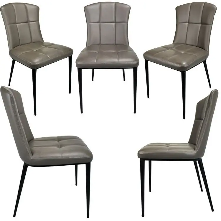 Customized Nordic Comfortable Modern Sillas En Venta Leisure Pu Leather Bar Barber Chair Restaurant Kitchen Dinning Chairs