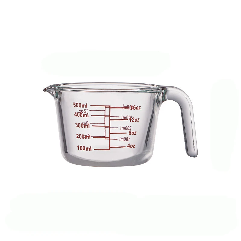 Reihey Nesting and Tall Metric Jug Wet Ingredient Measuring Cup 3 Piece Dry Measuring Cup Set Heat Resistant Glass Measuring Cup