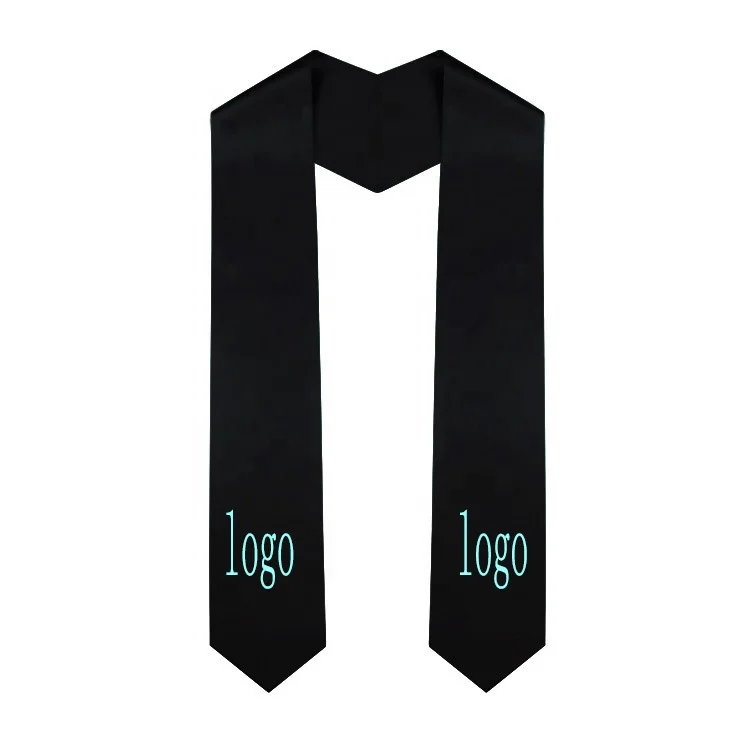 2024 Factory hot sell green graduation stole sublimation with quality logo