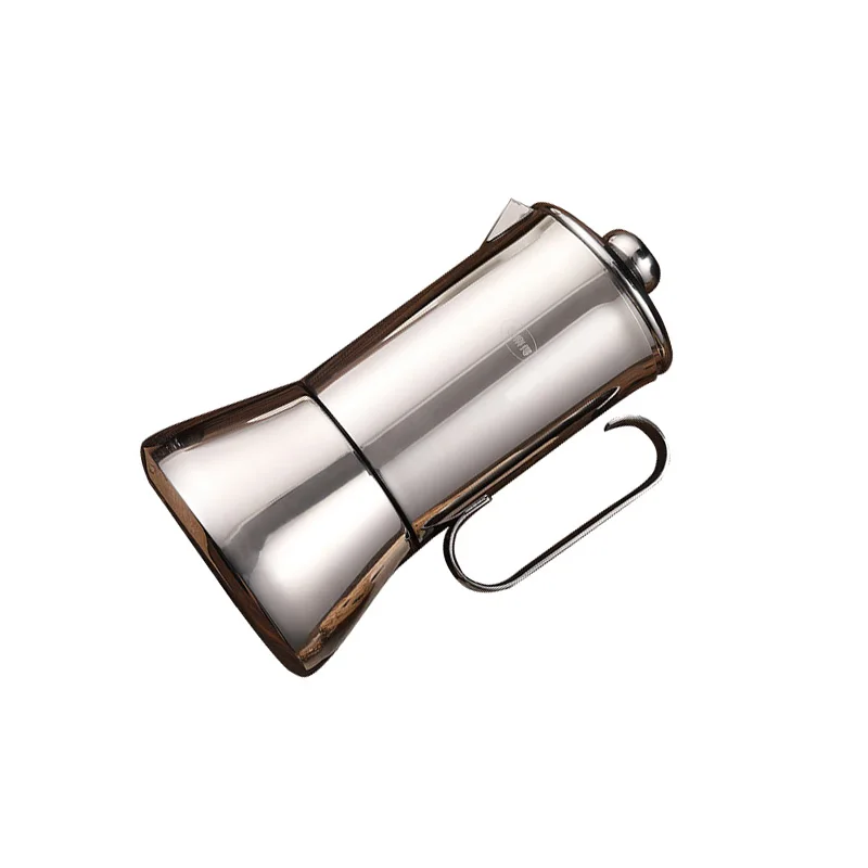 Highly durable 4 cup stainless steel moka pot coffee maker for great flavored strong Espresso