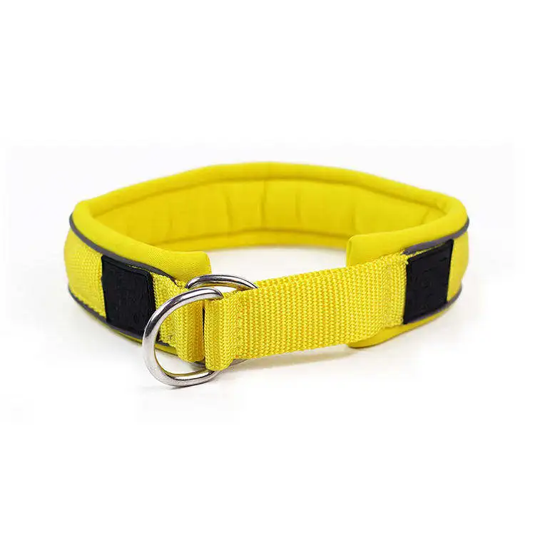 Factory Recommend Training Dog Collar Super Soft Neoprene Lining Nylon Reflective Pet Dog Collar For Outdoor