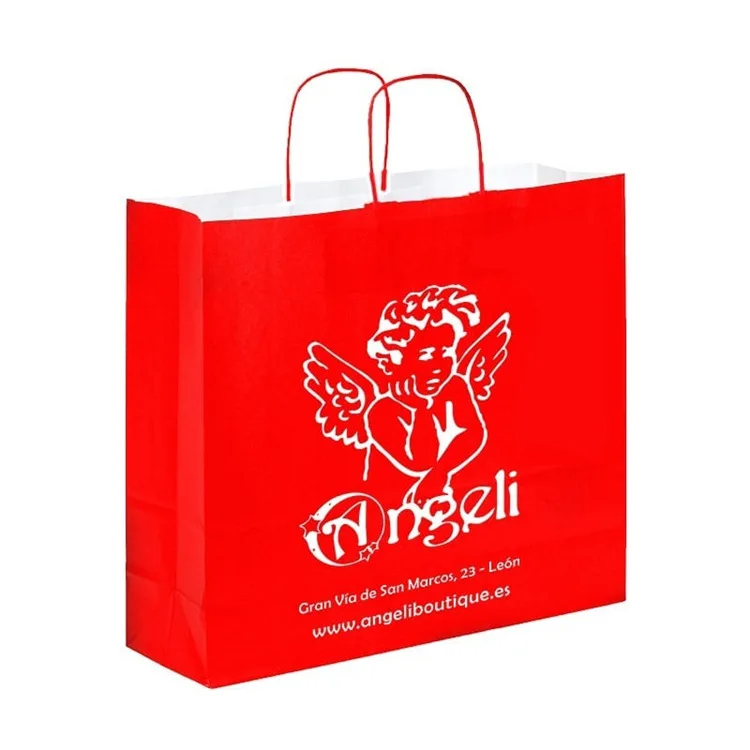 Reinforced Base Ensures Can Hold a Substantial Amount of Weight Without Tearing With Your Own logo Luxury Craft Paper Bag