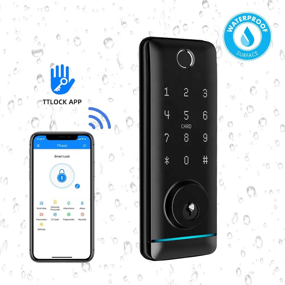 Safe password wifi digital deadbolt digital door lock fingerprint smart door lock