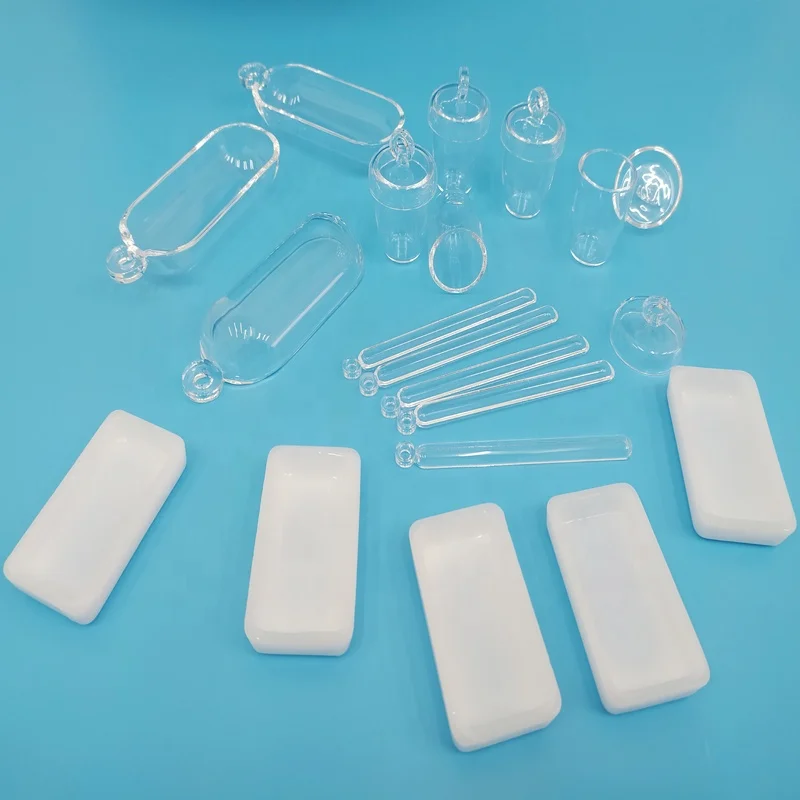 Clear Fused Silica Glass Quartz Tray for Lab