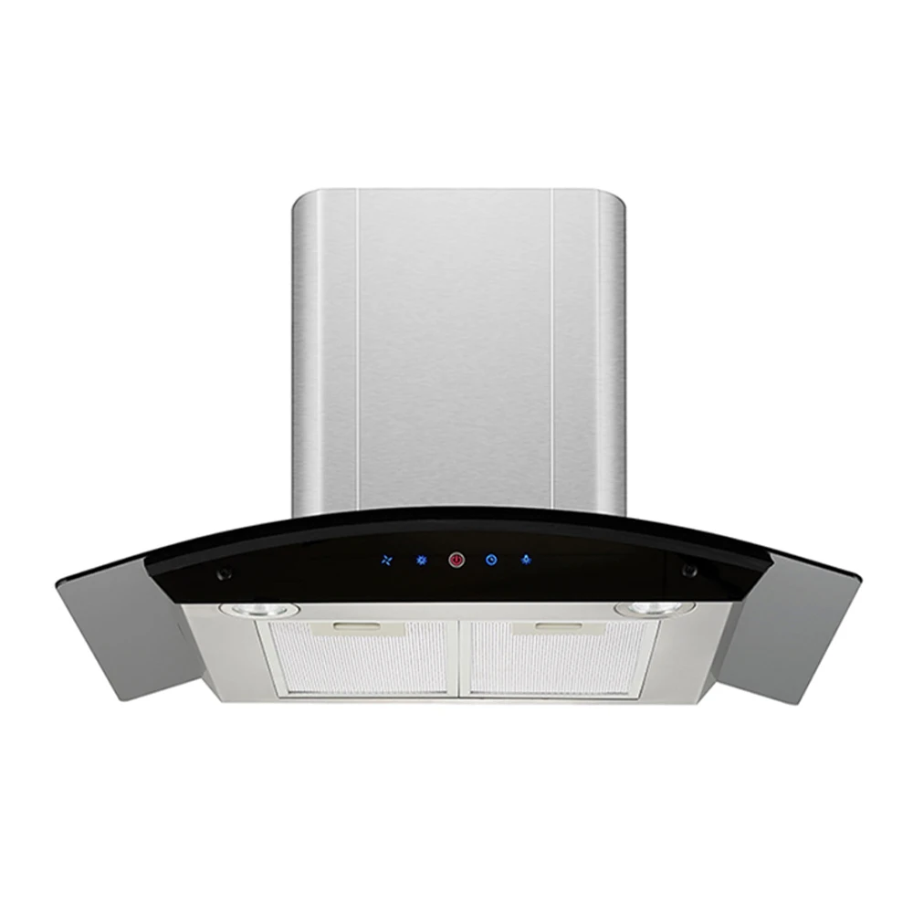 Aluminum Filter Factory Price 600/700/900mm OEM/ODM Arc Shape Curve Shape Kitchen Hood Range Hood Kitchen Chimney Cooker Hood