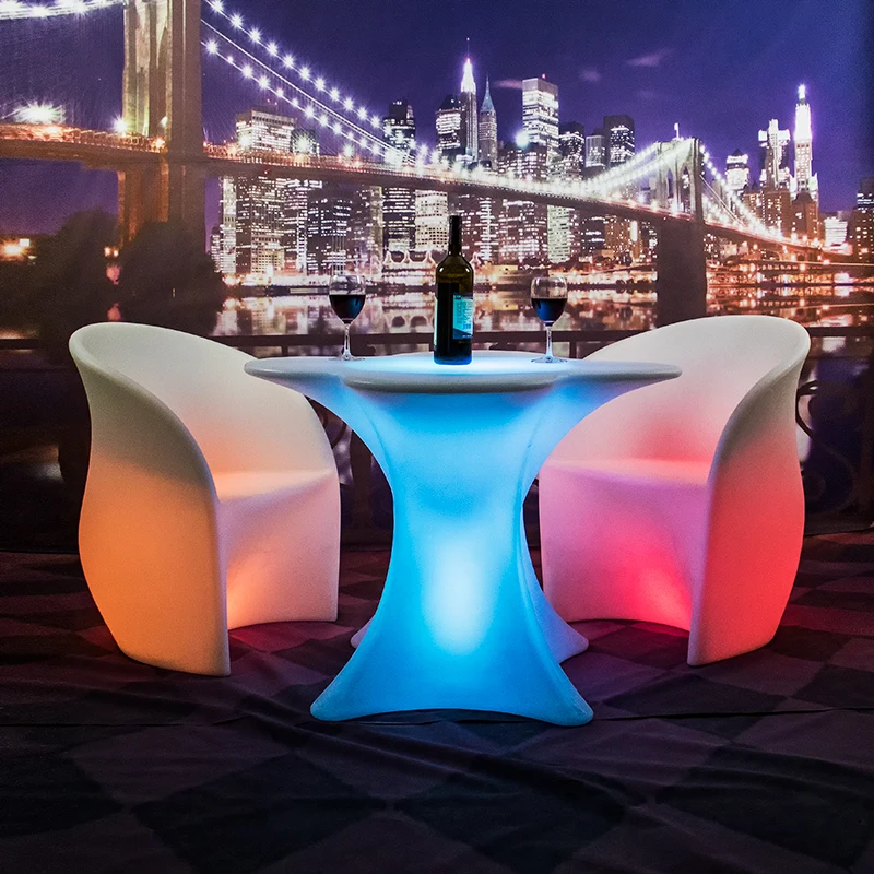 Factory direct price remote control 16 colors changing light up sofa chair seats illuminated led lounge flower chair