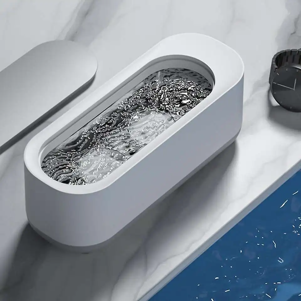 Home Use Deep Decontamination Portable High Frequency Mini Ultrasonic Cleaning Jewelry Watch Glasses Cleaner Machine