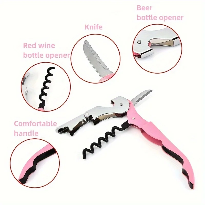Multi-color Hippocampus Bottle Opener For Wine And Screw Cap Bottles Suitable For Home Bar And Restaurant Use