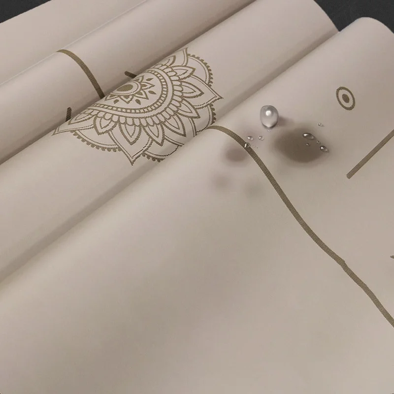 Position Line Laser Printed Yoga Mat  Anti-slip PU Rubber Yoga Mat  Fitness Yoga PU Mat