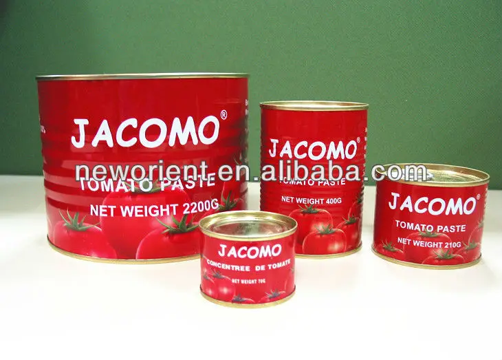 
china factory cheap price halal flavouring oem brand Canned Tomato Paste and canned Tomato 28% to 30% brix 